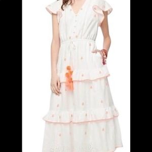 J.Crew embroidered midi dress in cotton voile - new with tags